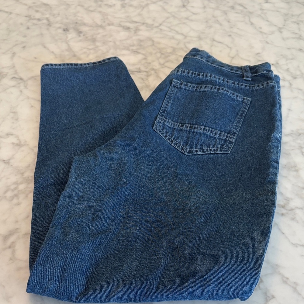 SHEIN Women’s Dark Blue Relaxed Denim Jeans Size 4